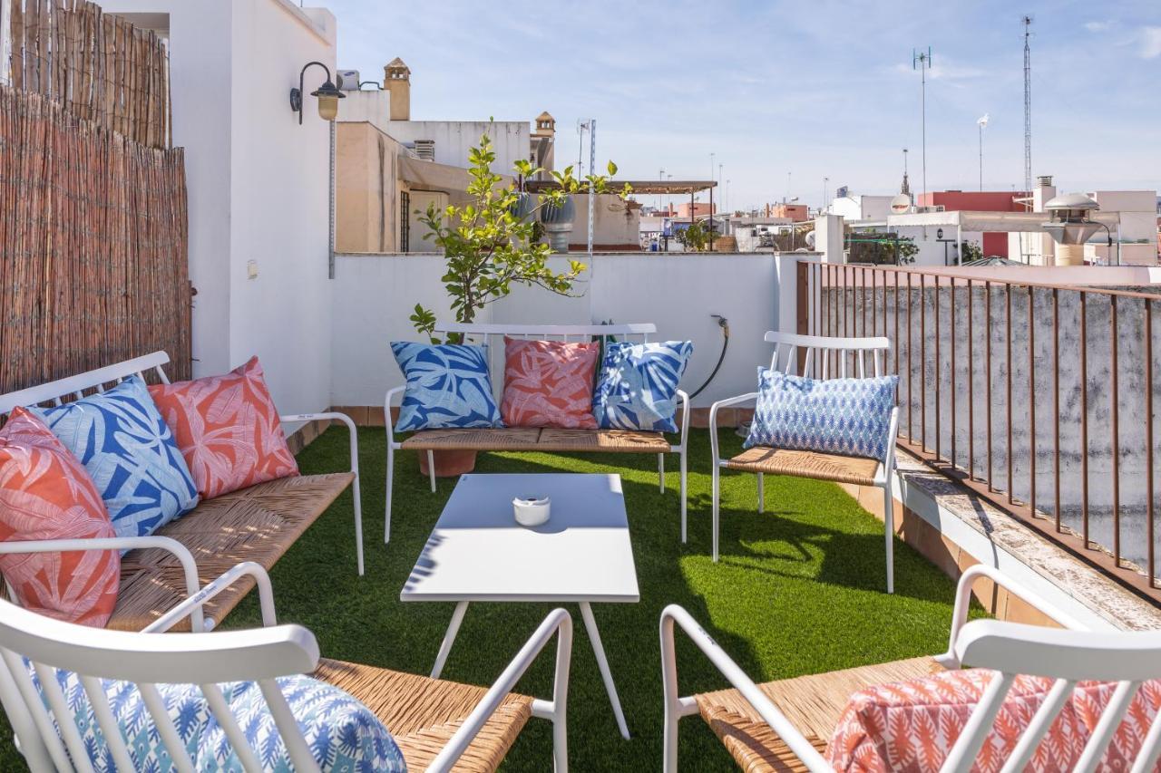 Tentudia Charming Apartments With Private Roof-Top Or Patio In San Bernardo By Ocityzen Sevilla Eksteriør billede